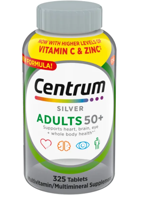 Centrum Silver Multivitamínico para adultos 50+, 325 tabletas