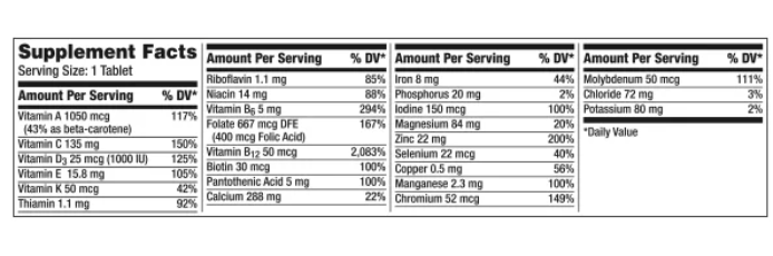 Centrum Silver - Multivitamínico para el sistema inmunitario para mujeres  50+, 275 tabletas