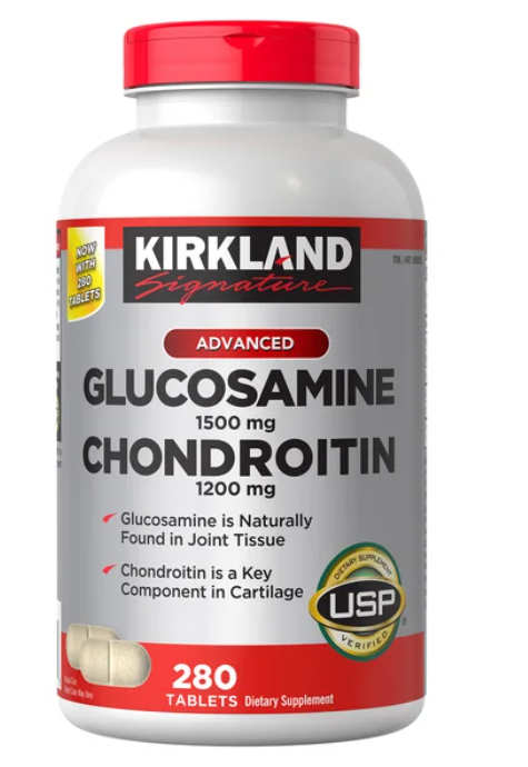 Glucosamina y condroitina Kirkland Signature, 280 tabletas